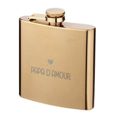 Flasque dorée Papa d'amour Flasque dorée Papa d'amour
