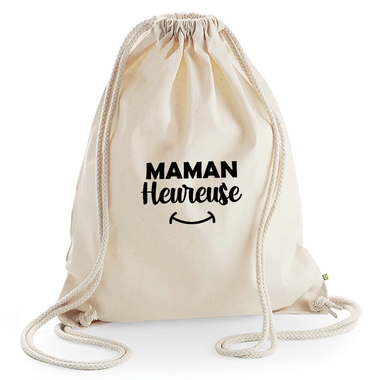 Sac de loisir beige Maman heureuse Sac de loisir beige Maman heureuse