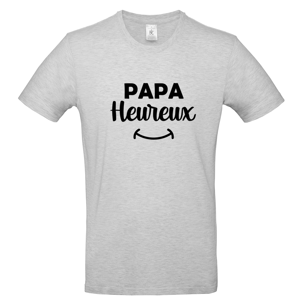 T-shirt gris papa heureux