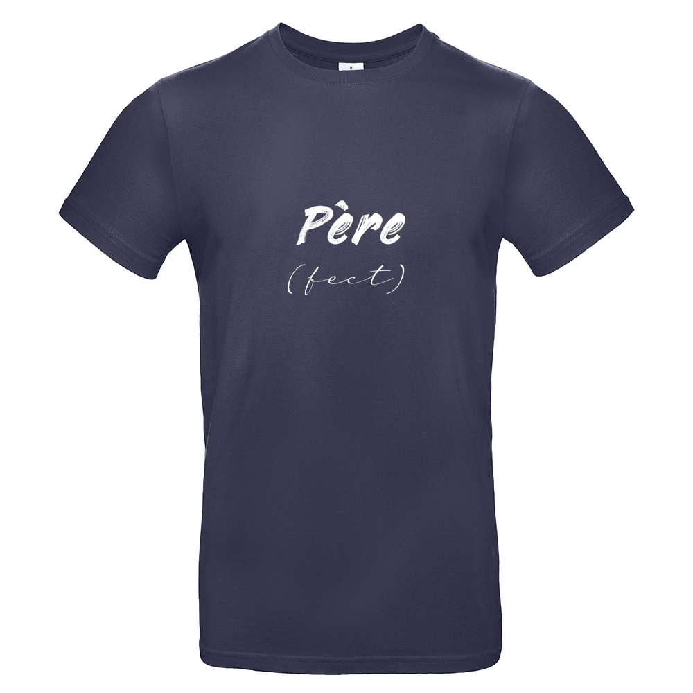 T-shirt bleu marine Père(fect)