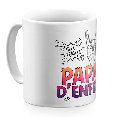 Mug blanc Papa d'enfer Mug blanc Papa d'enfer