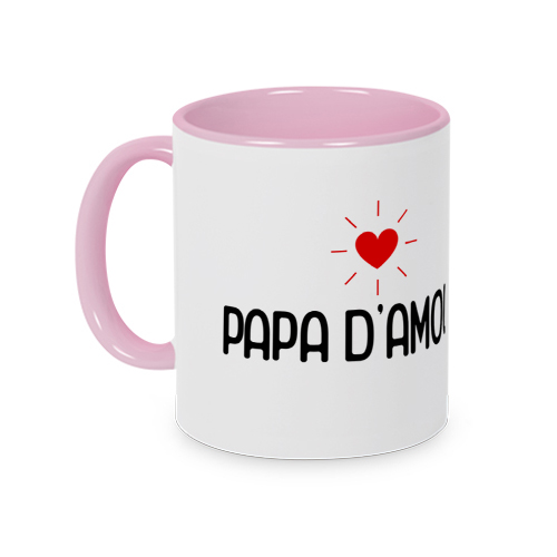 Mug rose papa d'amour