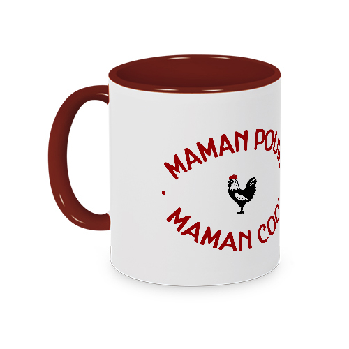 Mug rouge Maman Poule Maman Cool