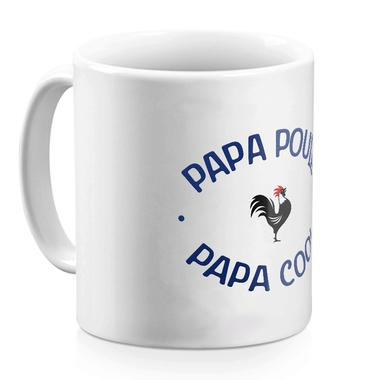 Mug blanc papa poule - cool Mug blanc papa poule - cool