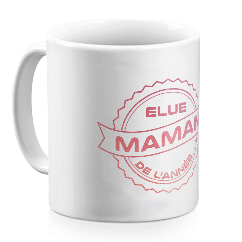 Mug céramique blanc Maman de l'année