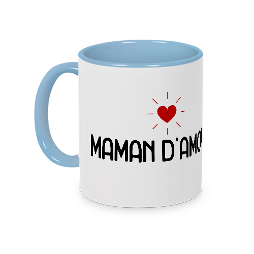 Mug bleu Maman d'amour