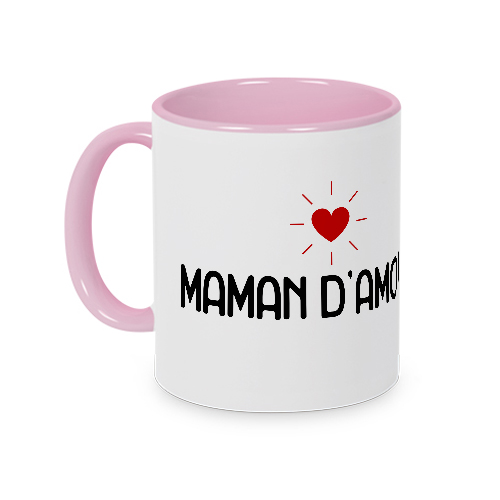 Mug rose Maman d'amour