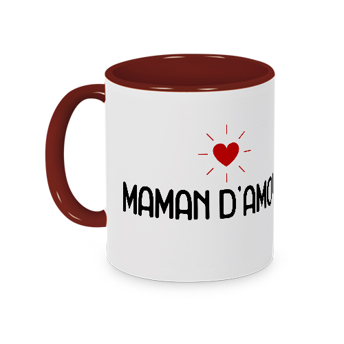 Mug rouge Maman d'amour