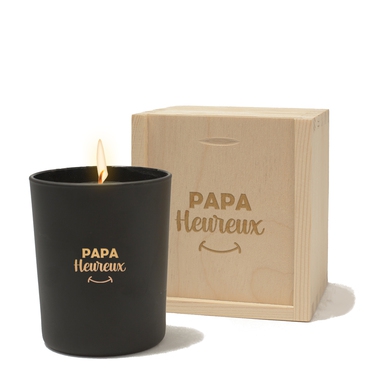 Bougie allumée papa heureux Bougie allumée papa heureux