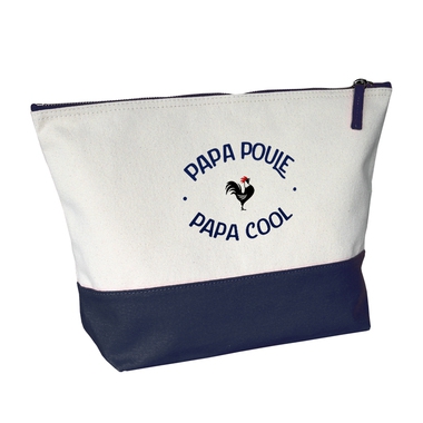 Grande trousse bicolore Papa Poule cool bleue Grande trousse bicolore Papa Poule cool bleue