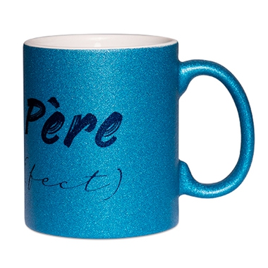 Mug à paillettes bleu père (fect) Mug à paillettes bleu père (fect)