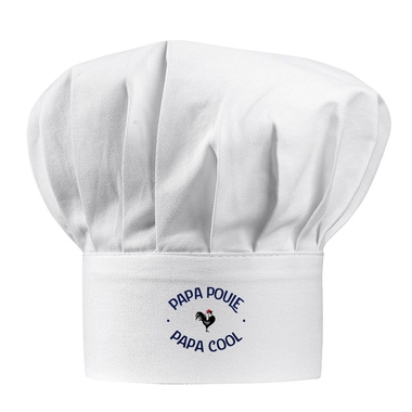 Toque blanche papa poule - cool Toque blanche papa poule - cool