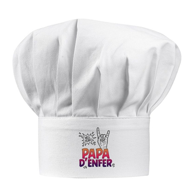 Toque blanche papa d'enfer Toque blanche papa d'enfer