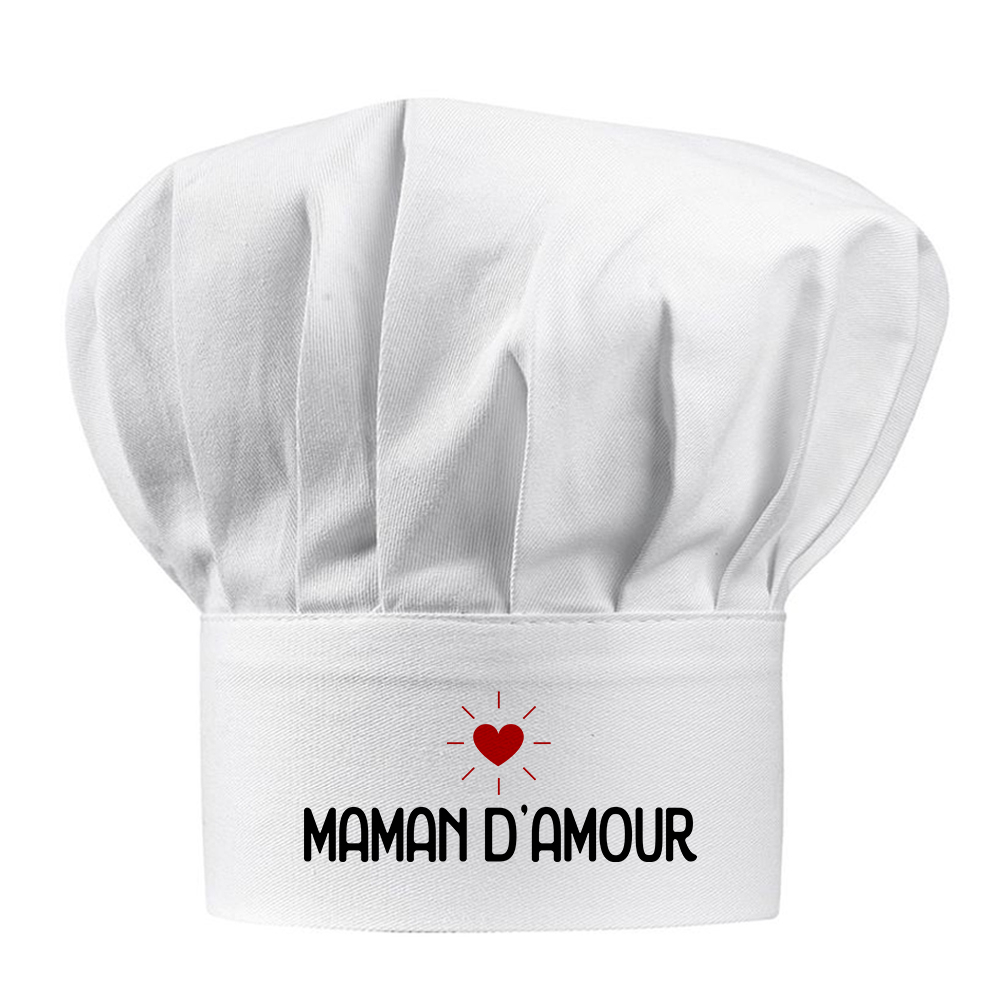 Toque blanche Maman d'amour