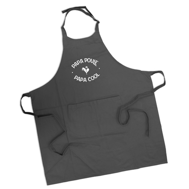 Tablier papa poule cool anthracite Tablier papa poule cool anthracite