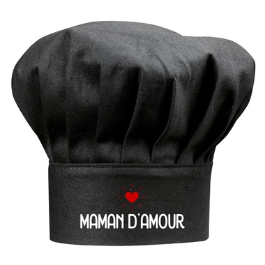 Toque noire Maman d'amour Toque noire Maman d'amour