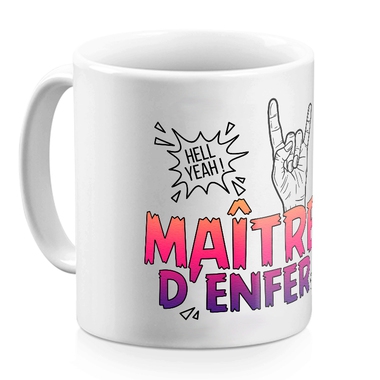 Mug Maître d'enfer blanc Mug Maître d'enfer blanc