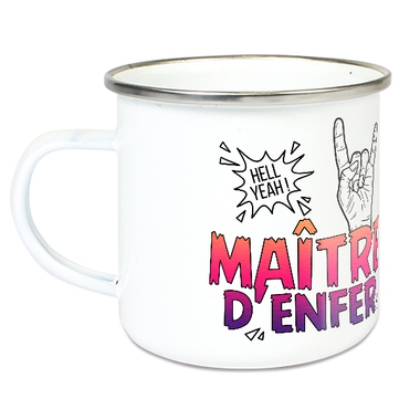 Tasse émaillée Maître d'enfer Tasse émaillée Maître d'enfer