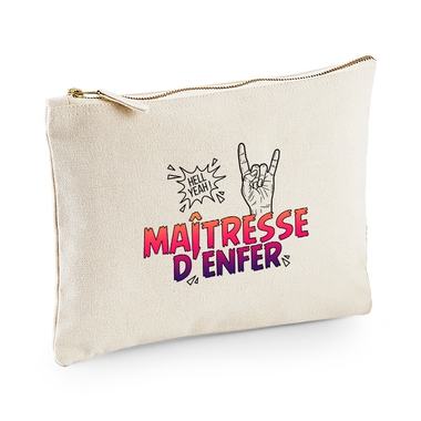 Pochette multi-usages maîtresse d'enfer beige Pochette multi-usages maîtresse d'enfer beige