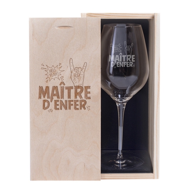 Verre à vin et Coffret Maître d'Enfer Verre à vin et Coffret Maître d'Enfer