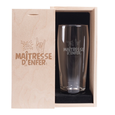 Verre à bière et son Coffret Maîtresse d'Enfer Verre à bière et son Coffret Maîtresse d'Enfer