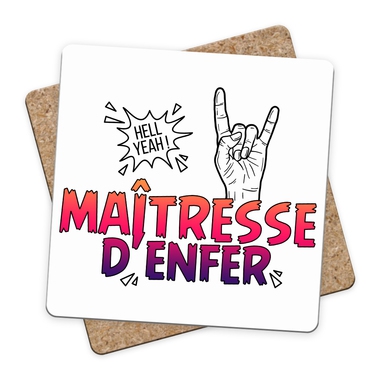 Sous-bock maîtresse d'enfer Sous-bock maîtresse d'enfer