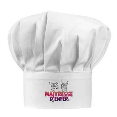 Toque blanche Maîtresse d'Enfer Toque blanche Maîtresse d'Enfer