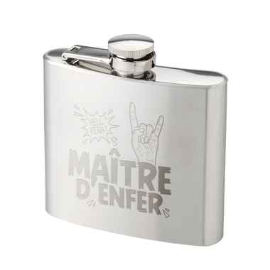 Flasque argentée Maître d'Enfer Flasque argentée Maître d'Enfer