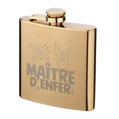 Flasque dorée Maître d'Enfer Flasque dorée Maître d'Enfer