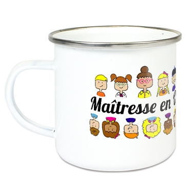 Tasse émaillée Maîtresse en or Tasse émaillée Maîtresse en or