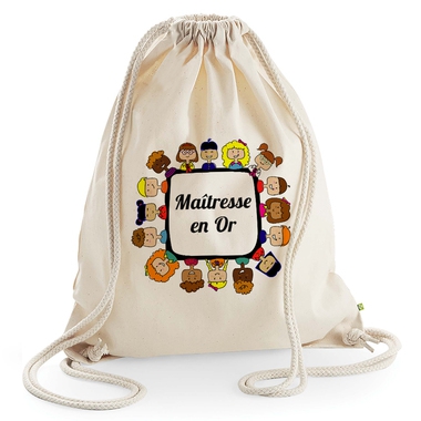 Sac de loisir beige Maîtresse en or Sac de loisir beige Maîtresse en or