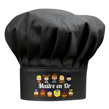 Toque noire Maître en or Toque noire Maître en or