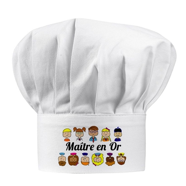 Toque blanche maître en or Toque blanche maître en or