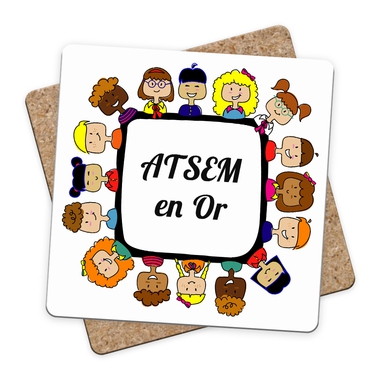 Sous-bock ATSEM en or Sous-bock ATSEM en or