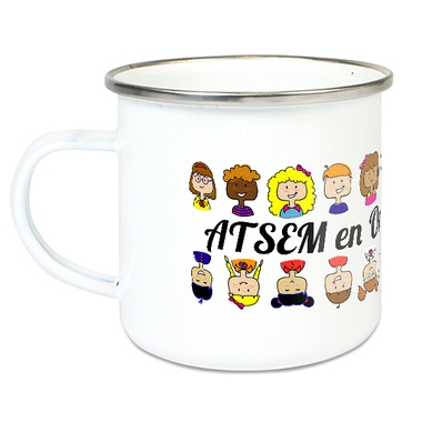 Tasse émaillée ATSEM en or Tasse émaillée ATSEM en or