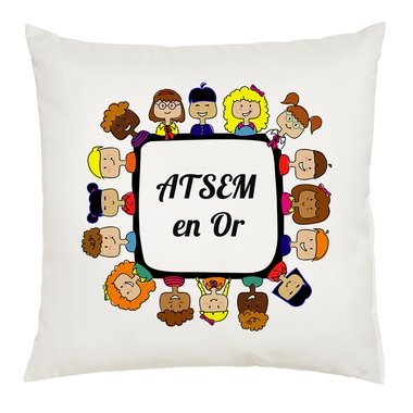 Coussin ATSEM en or Coussin ATSEM en or
