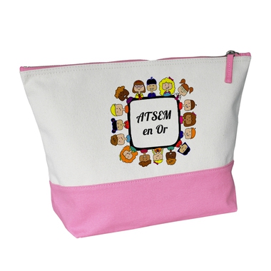 Grande trousse bicolore rose ATSEM en or Grande trousse bicolore rose ATSEM en or