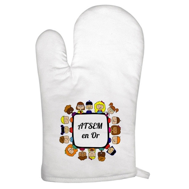Gant de cuisine ATSEM en or Gant de cuisine ATSEM en or