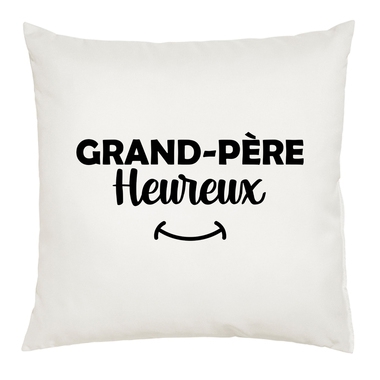 Coussin grand-père heureux Coussin grand-père heureux