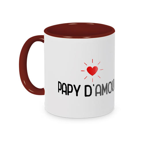 Mug papy d'amour rouge