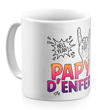 Mug papy d'enfer blanc Mug papy d'enfer blanc