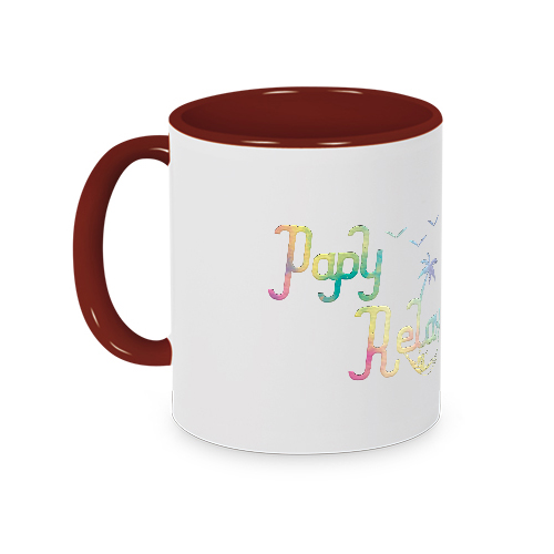 Mug papy relax rouge