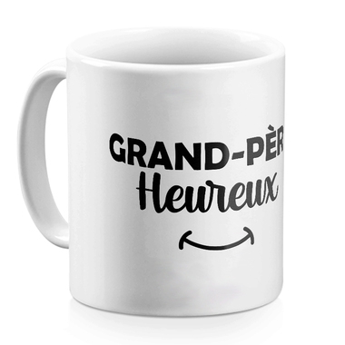 Mug grand-père heureux blanc Mug grand-père heureux blanc