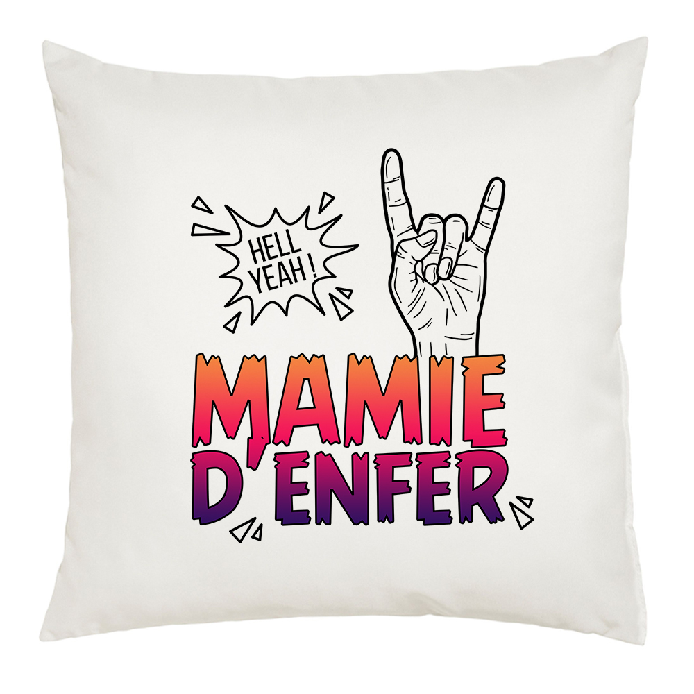 Coussin Mamie d'Enfer