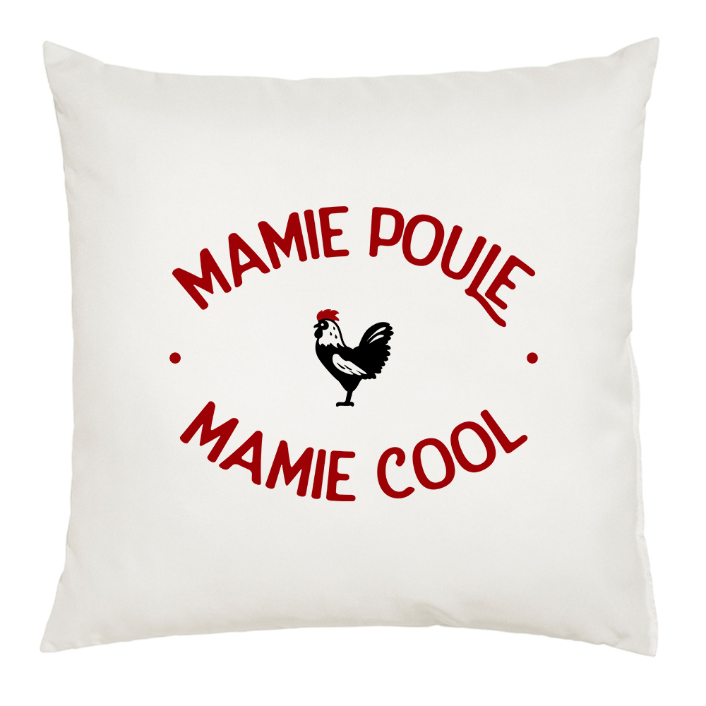Coussin Mamie Poule Cool