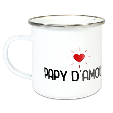 Tasse émaillée papy d'amour Tasse émaillée papy d'amour