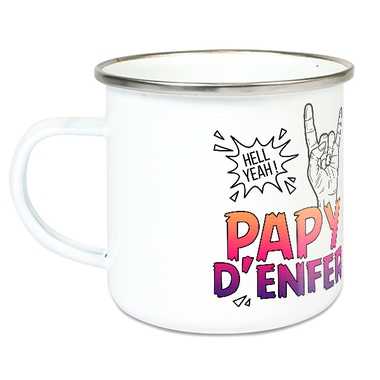 Tasse émaillée papy d'enfer Tasse émaillée papy d'enfer