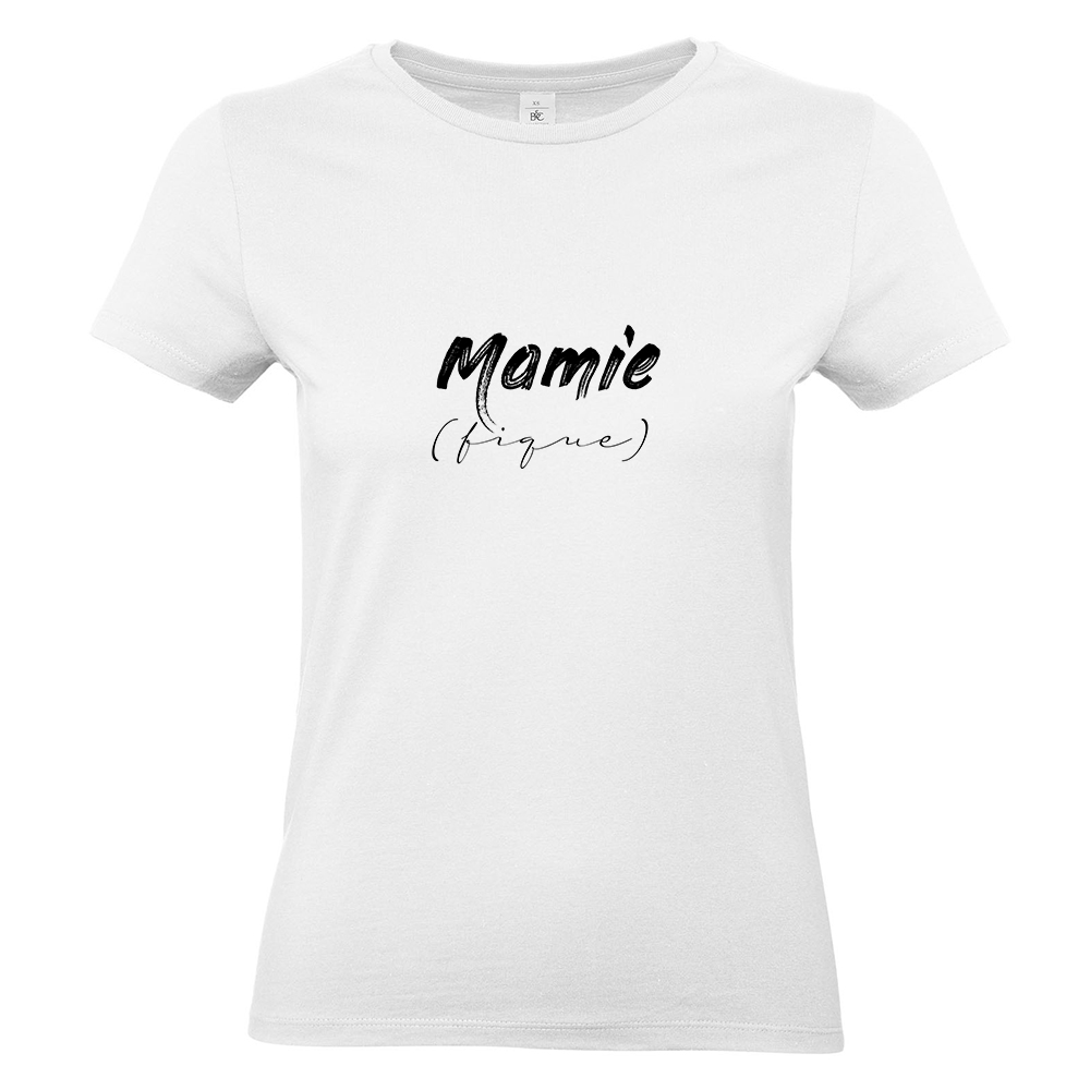 T-shirt blanc Mamie (fique)