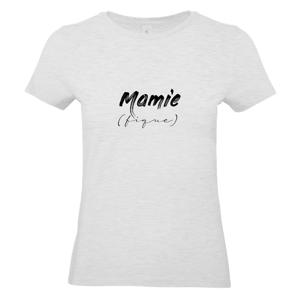 T-shirt gris ash Mamie (fique)