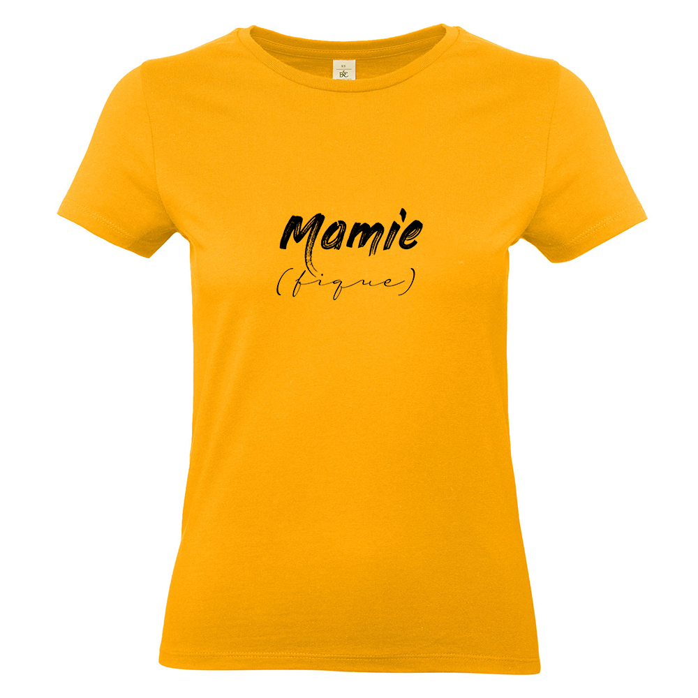 T-shirt abricot Mamie (fique)